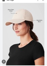 Alo Yoga Satin Off Duty Cap Baseball Hat Creme Brand New Make An Offer 