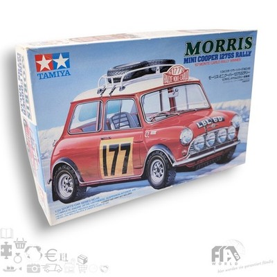 TAMIYA Morris Mini Cooper 1275S Rally 1:24 Modellbausatz No.48   NEU Rarität Alt