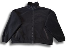 Vintage 90s Eddie Bauer Ebtek Polartec Mens XL Black Full Zip Fleece Jacket USA