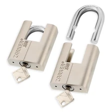 J55S keyed Alike Padlocks, Heavy Duty Stainless Steel Shackle Lock, Waterproo...
