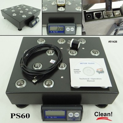 Mettler PS60 150lb Ball Top Parcel Shipping Scale USB, FedEx UPS DHL USPS