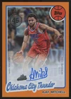 2025-26 Topps Ajay Mitchell '80-81 Orange Rainbow Auto /25 #80B2-AM