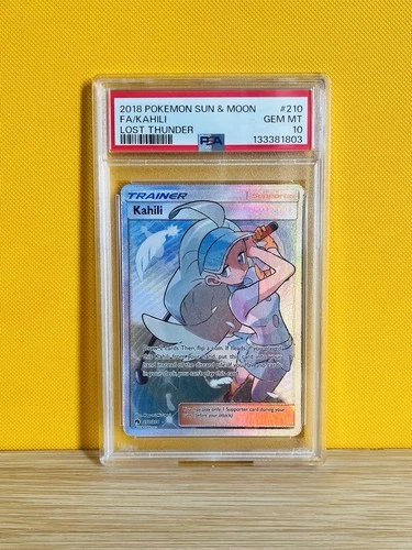PSA 10 GEM MINT | Kahili 210/214 | Sun & Moon - Lost Thunder 2018 | FA Trainer