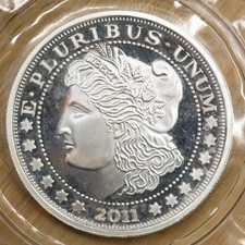 SilverTowne Morgan Style .999 Fine 1 oz. Silver Round Sealed 107.89 per troy oz
