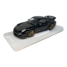 MINICHAMPS 1/18 Porsche 911 (997 II) GT2 RS 2011 Black Gold Wheels Box