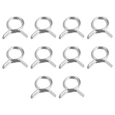 Double Wire Spring Hose Clamp, 10pcs 304 Stainless Steel 11mm Spring Clips