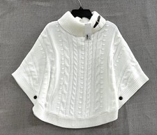 NWT Janie and Jack Girls Cable Knit Sweater Cape Size 7 years