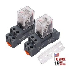 2PCS/120V Relay 10A Electromagnetic Power Coil Relay 8 AC 110V 8 PIN-10A-2PCS