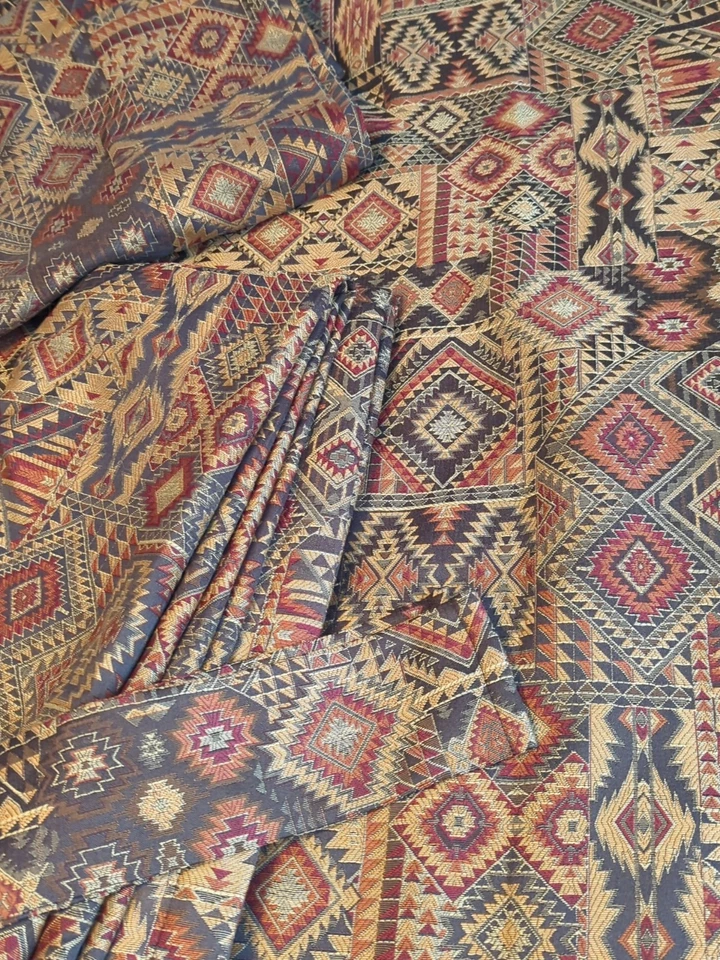 Conjunto Cortinas Croscill Yosemite Painéis Cortinas Azrec Cabine Tapeçaria Marrom Valance - Imagem 2 de 4