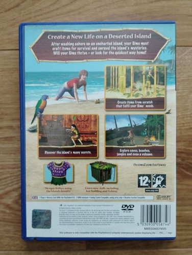 The Sims 2 Castaway - Sony PlayStation 2 PS2 game with manual. PAL. CIB. Tested. - Picture 2 of 5