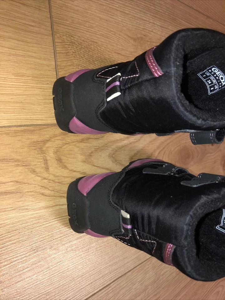 Geox amphibiox Girl Insulated Waterproof Snow Rain Boots Size uk 7 used once ltd image 3