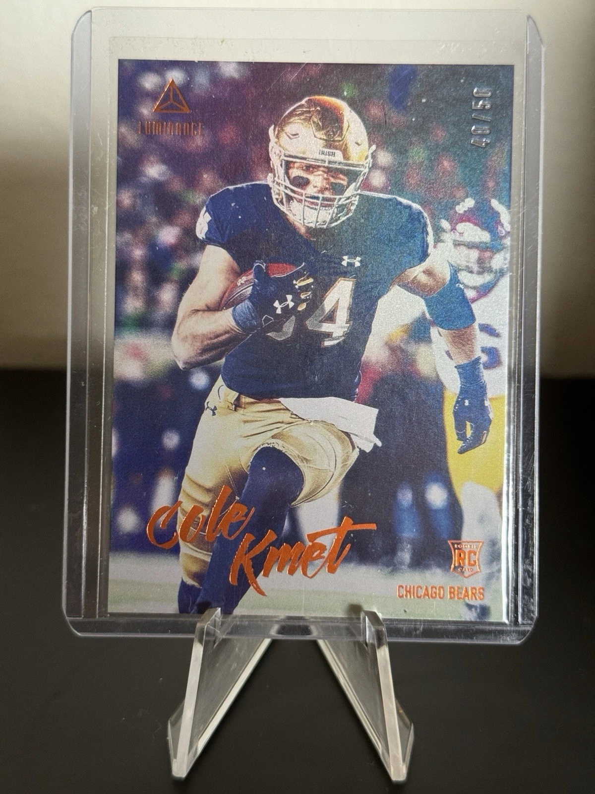 Cole Kmet Panini Luminance #118 Orange