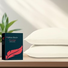 100 Egyptian Cotton King Pillow Cases Set of 2 - Luxury 1500 Series Prestige...