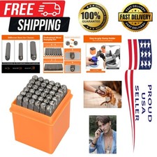 37 PCS Metal Stamping Kit 3mm Letter/Number Punch Set with Artistic Font