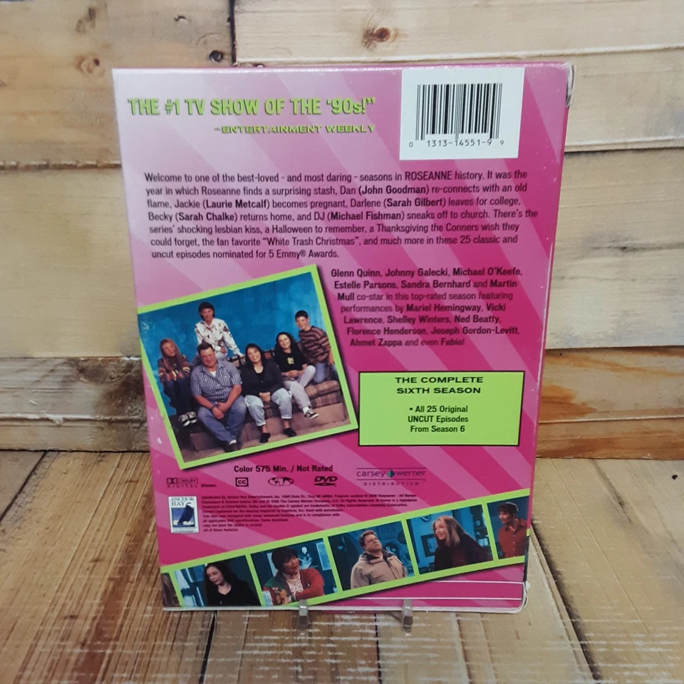 Roseanne Complete Sixth Season DVD Used John Goodman Roseanne Barr TV Series - Image 2 of 4