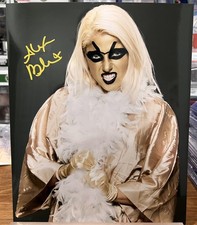 Alexa Bliss Funhouse Metallic Kodak Goldust 8x10 WWE photo signed  autographed