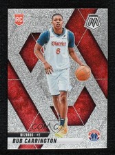 2024-25 Panini Mosaic Rookies Glitter Mosaic Prizm Bub Carrington #206 16wc