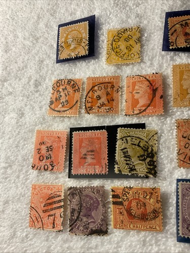 VICTORIA.1860’s-HISTORICAL EVENTS lot Of 21-Stamp MH & USED,#207 - Picture 4 of 8