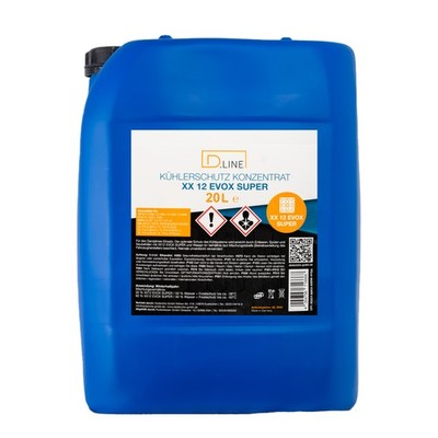 D.LINE Kühlerfrostschutz ANTIFREEZE XX 12 EVOX SUPER (Violett) Konzentrat 20 Lit