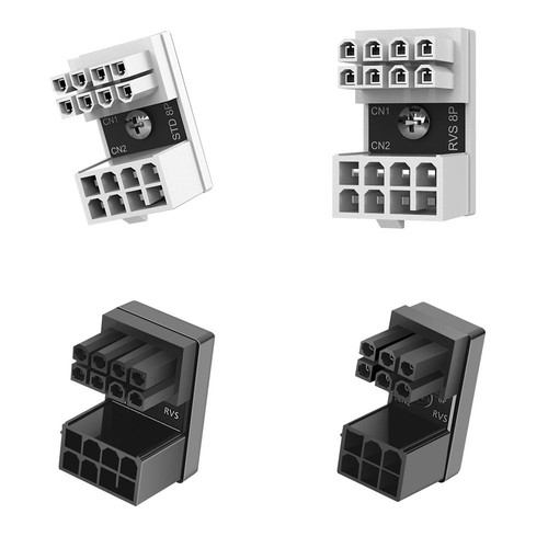 180-Grad-Winkelstecker Grafikkarten stecker Grafik-Netzteil PCIe 8 Pin Adapter - Afbeelding 2 van 16