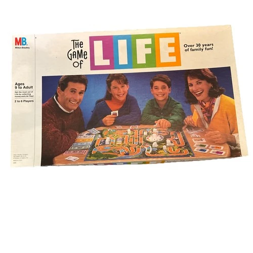 Almost Complete 1991 Game of Life Vintage by Milton Bradley