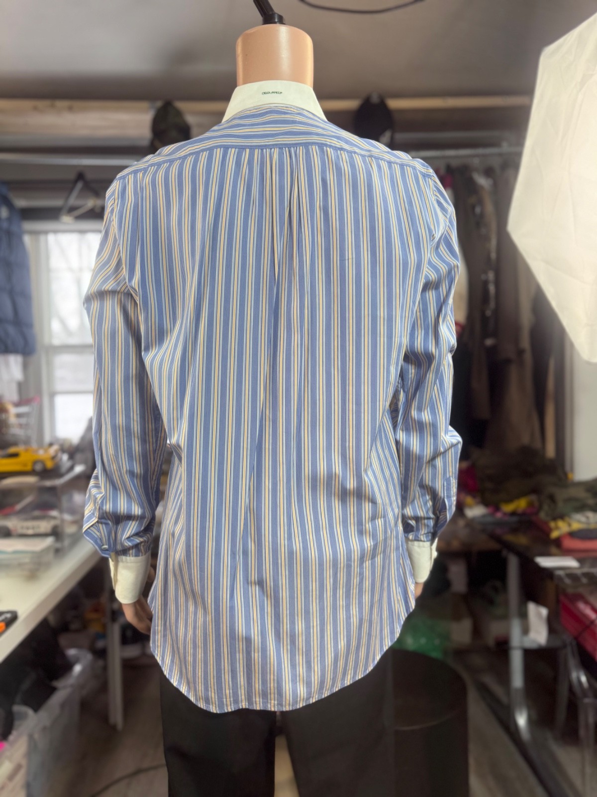 Dsquared2 CONTRAST Collar Button Front Shirt XXL … - image 7