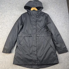 Eddie Bauer Jacket Womens Large Black Mountain Town 3 In 1 Coat EB 650 Parka