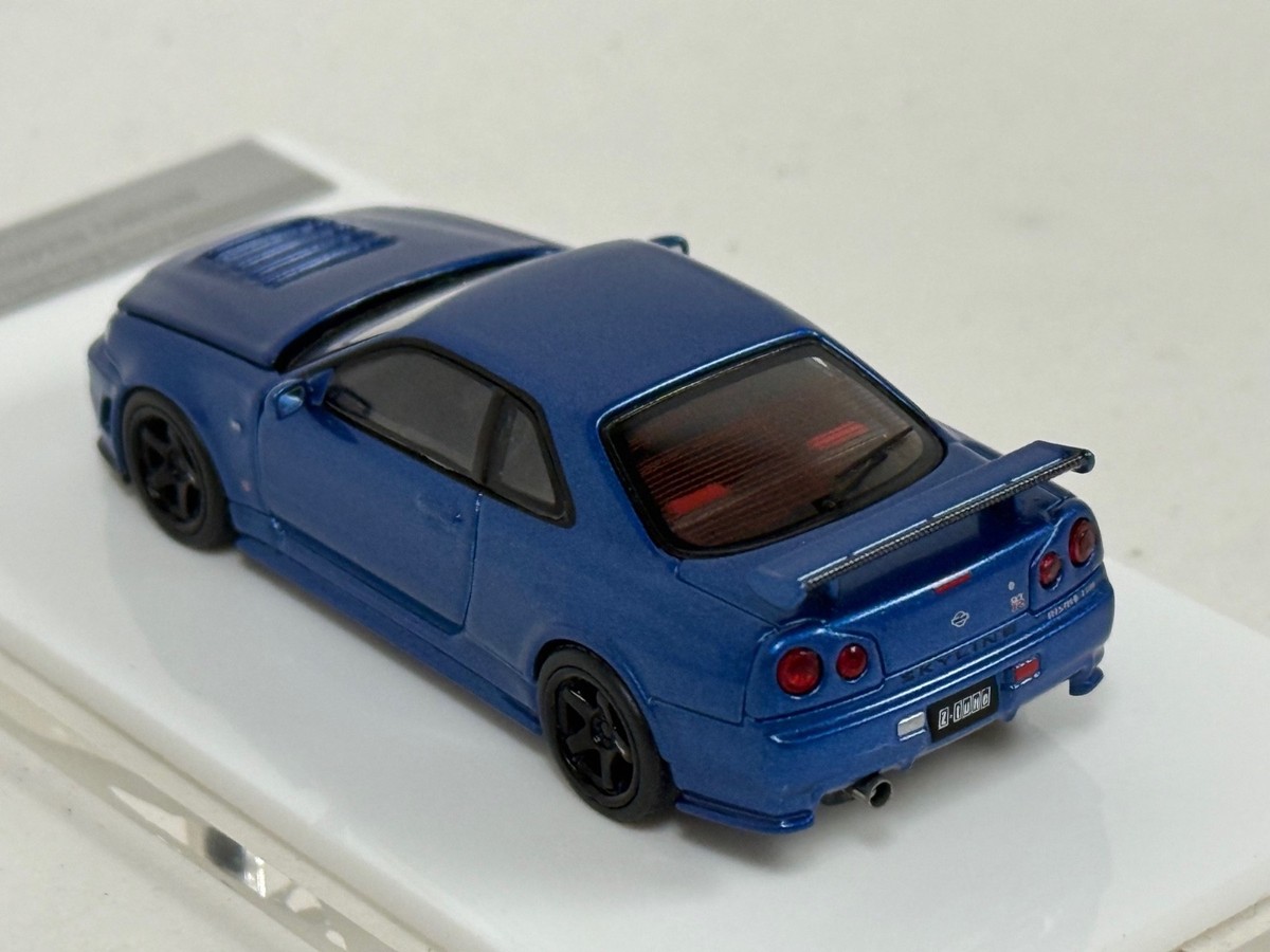 1/64 Motorhelix Nissan Skyline GT-R R34 Z tune in Bay Side Blue