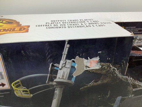 New Jurassic World Park Outpost Chaos Playset w/ Figures Exclusive Toy Set *Read - Afbeelding 12 van 13