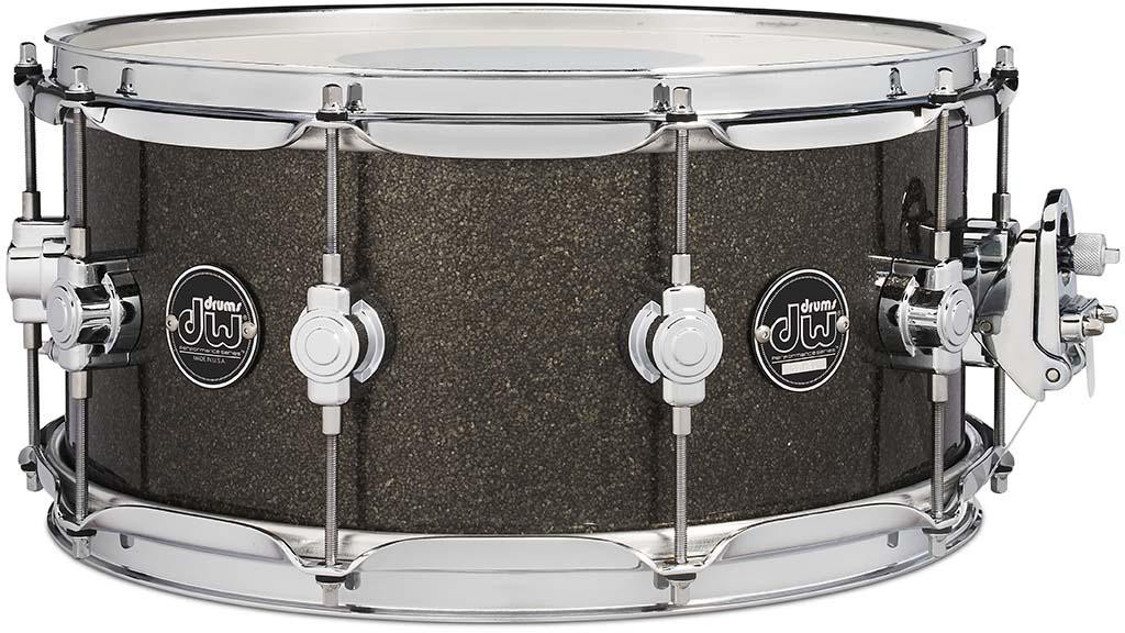 DW Performance Series Snare Drum - 6.5 inches x 14 inches, Pewter Sparkle