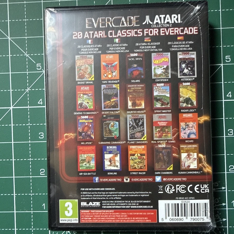 Atari Lynx Collection 2 Evercade 14 [8 Retro Games, California Games, Zarlor...] - Photo 2/2