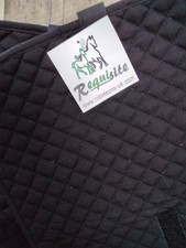 Requisite Black Quilted Leg Wraps X 2  Pony