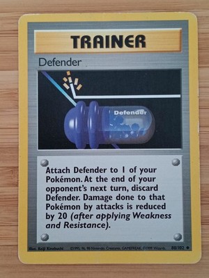 4th Print Defender 80/102 Base Set 1999 Pokemon Karte