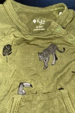 KYTE Baby Zippy ZIP Up In Jungle Print 0-3