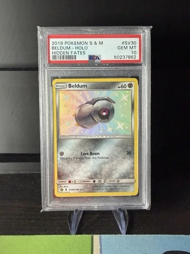 Pokémon Sun And Moon Hidden Fates Shiny Beldum SV30/SV94 PSA 10