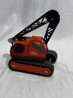 Vintage 70’s Tonka Rare Highway Orange  Crane crawler With Cable  & Hook .