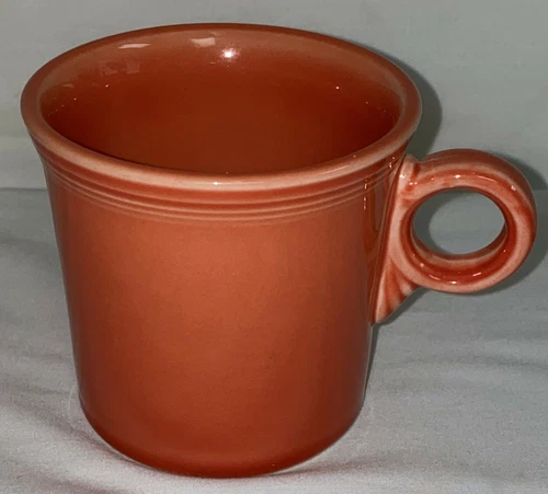 FIESTA PERSIMMON 3 1/2" - 10 1/4 OZ MUG* LIGHT GLAZE*
