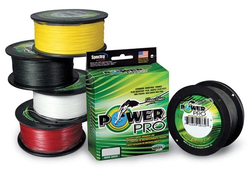 Power Pro Braided Line Original PowerPro [150,300,500yd, Moss, Hi-Vis, Red]