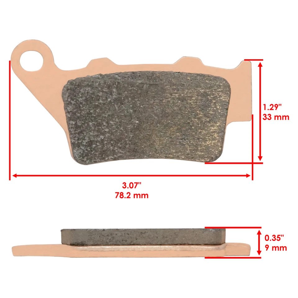 Rear Brake Pads for BMW F650 GS Twin Cylinder 2008 2009 2010 2011 2012 2013 2014 - Image 2 of 4