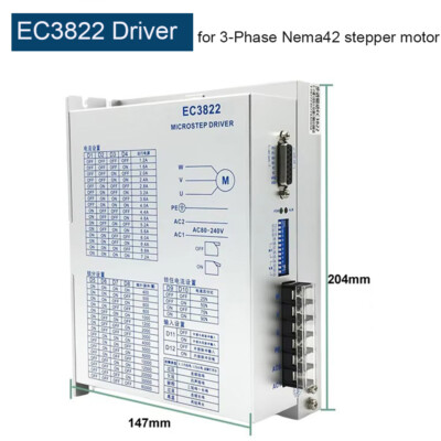 NEMA 42 Stepper Driver AC 110V-220V 1.2° Angle 3PH 110mm Stepping motor Drive