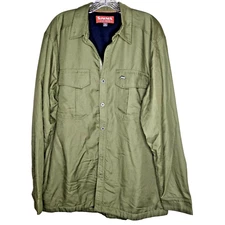 Simms Fishing Shirt Shacket L Long Sleeve Waffle Thermal Lined Pockets Sports