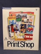 The Print Shop Ver 10 Broderbund CD-ROM PC Computer Big Box Win 95/98 NT 1999