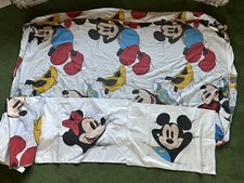 Vintage Wamsutta Ultracale Disney Minnie  Mickey Double Fitted Sheet  Cases
