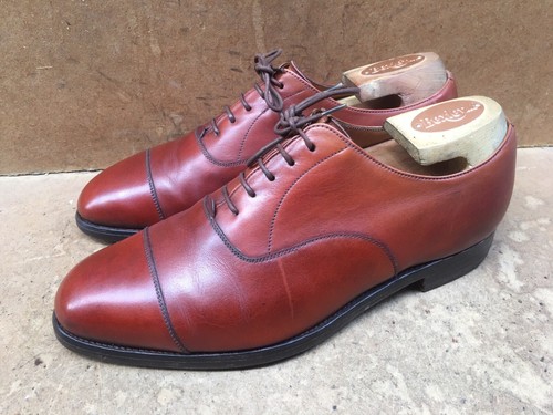 Brown Cap Toe Dress Oxford Shoes USA 
