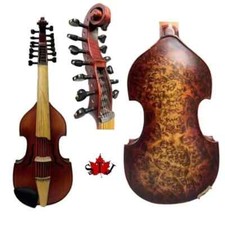 Curly maple 7 7 strings Viola d'Amore 16",Professional Sound 15584