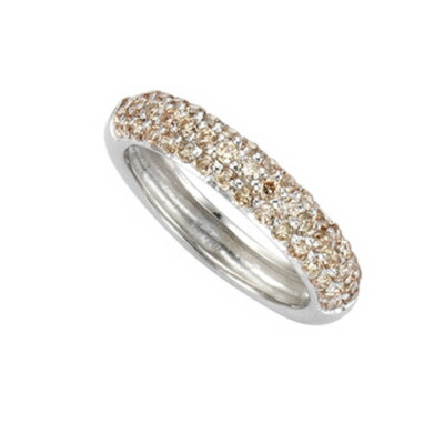 Celesta Damen-Ring 925/- Sterling Silber Zirkonia champagner Neu OVP - Gr. 58,60