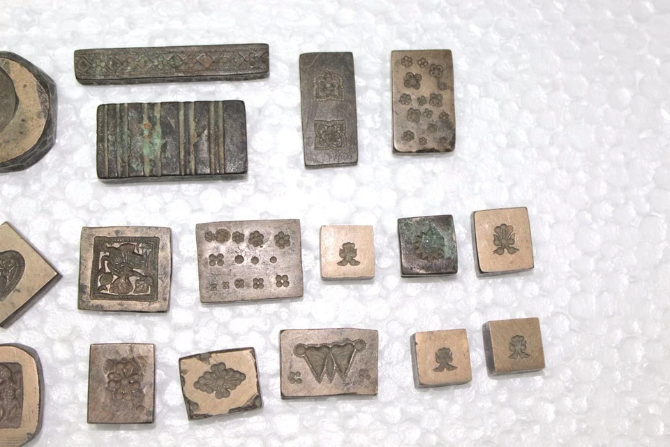 Molde de joyería de bronce 23 diseños anillo pulsera antiguo indio antiguo vintage Foto 3 de 3