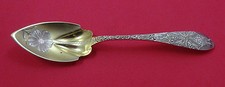 Antique Engraved by J E Caldwell Sterling Silver Grapefruit Spoon GW BC  5 3/4