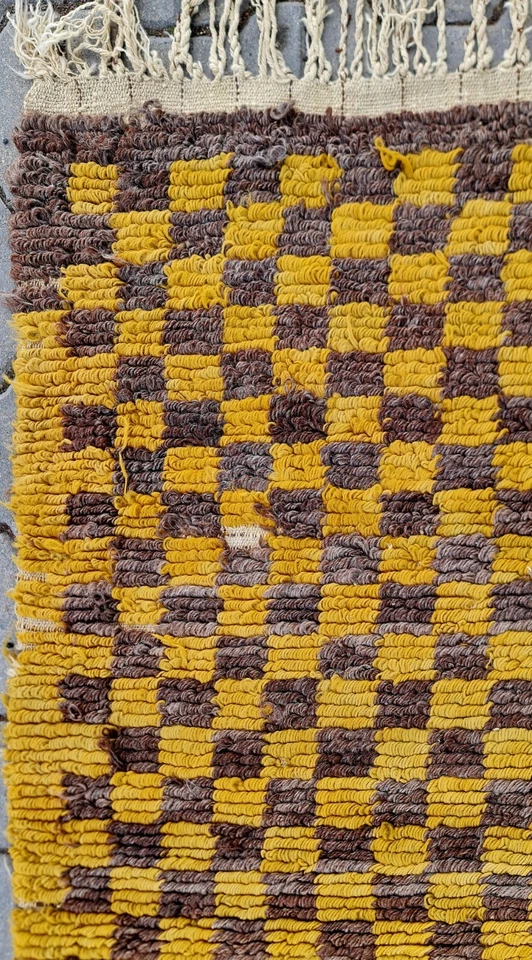 Alfombra amarilla, decoración de pared, alfombra de Anatolia, alfombra geométrica, alfombra, alfombra antigua, alfombra Foto 3 de 4