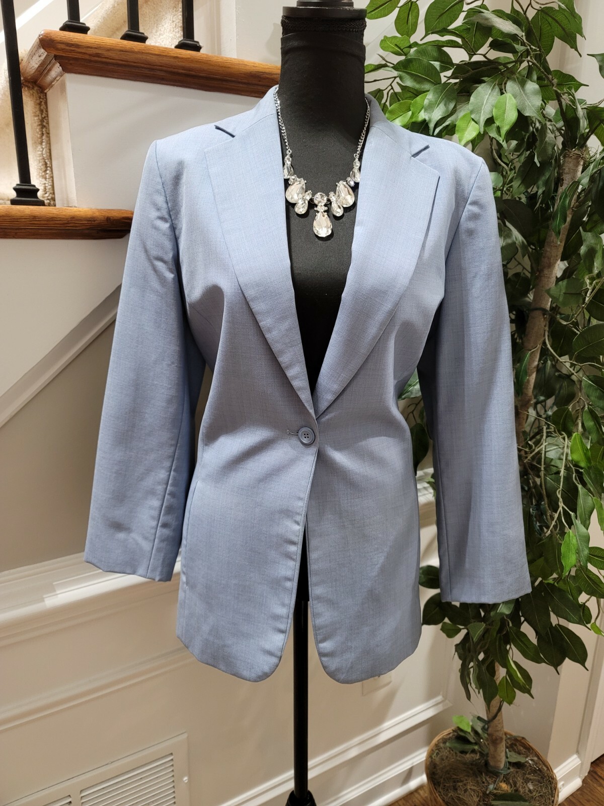 Pendleton Women's Sky Blue Wool Single Breasted O… - image 1